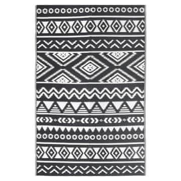 Vidaxl Vanjski tepih ARAKIL crni 160x230 cm PP