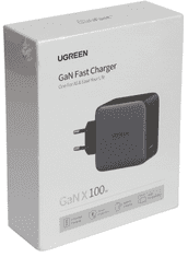 Ugreen punjač, GaN, USB-A i 3x USB-C, 100 W (40747)