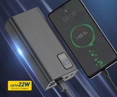 PMPB30WQC728B punjiva baterija, 30.000 mAh, QC 3.0, PD 3.0, USB-C, crna