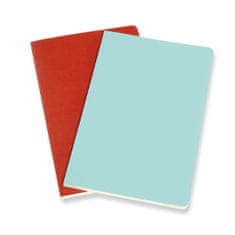 Moleskine Volant Journals bilježnica, L, prugasta, meki uvez, plava i crvena
