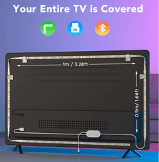 Govee TV Backlight ambijentalno pozadinsko osvjetljenje za TV, LED, 116 cm - 152 cm (46-60), RGB