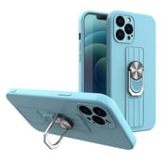 MG Ring silikonska maska za iPhone 13, svijetlo plava