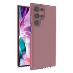 MG Spring Case silikonska maska za Samsung Galaxy S22 Ultra, svijetlo ružičasta