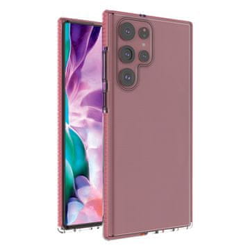 MG Spring Case silikonska maska za Samsung Galaxy S22 Ultra, svijetlo ružičasta