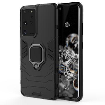 MG Ring Armor maska za Samsung Galaxy S22 Ultra, crno