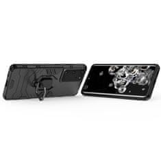 MG Ring Armor maska za Samsung Galaxy S22 Ultra, crno