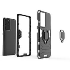 MG Ring Armor maska za Samsung Galaxy S22 Ultra, crno
