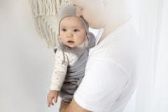 PINOKIO dječje hlače s naramenicama Hello, za bebe, sive, 62 (1-02-2208-28)