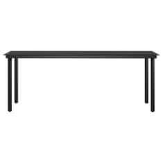 Vidaxl 7-dijelni vrtni blagovaonski set s jastucima smeđe-crni