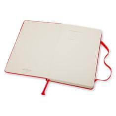 Moleskine bilježnica, L, s crtama, tvrdi uvez, crvena