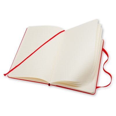 bilježnica, L, s crtama, tvrdi uvez, crvena