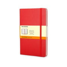 Moleskine bilježnica, L, s crtama, tvrdi uvez, crvena