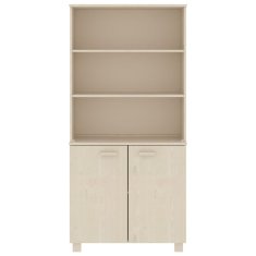 Vidaxl Visoka komoda HAMAR od masivne borovine boja meda