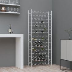 Vidaxl Stalak za vino za 96 boca, bijeli metal