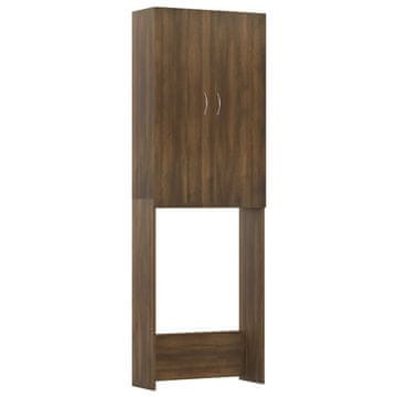 Vidaxl Ormarić za perilicu rublja boja smeđeg hrasta 64x25,5x190 cm