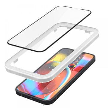 Spigen Kaljeno staklo Spigen ALM Glass FC za iPhone 13 / 13 Pro / 14 / 16E, crno
