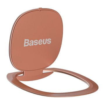 BASEUS Ultra tanki samoljepljivi držač za telefon s prstenom, ružičaste boje