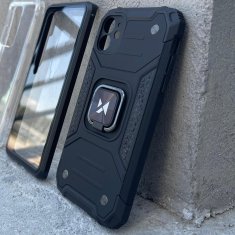 WOZINSKY Oklopna futrola za iPhone 14 Plus s magnetskim držačem Ring Armor crna
