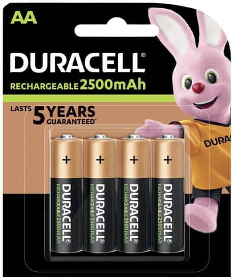 Duracell baterije za punjenje HR06-P AA 2500 mAh NiMH, 4 komada