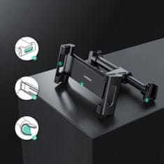 Ugreen Držač za pametni telefon i tablet u automobilu za naslon za glavu, crni