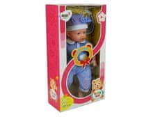 Lean-toys Lutka plava odjeća 45 cm