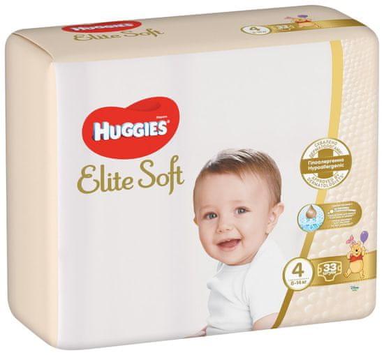 Huggies Elite Soft pelene, veličina 4, 8-14 kg, 132 kom