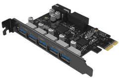 PVU3-5O2I kartica za proširenje, 5x USB 3.0, PCIe 3.0 x1 (PVU3-5O2I-V1)