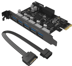 PVU3-5O2I kartica za proširenje, 5x USB 3.0, PCIe 3.0 x1 (PVU3-5O2I-V1)