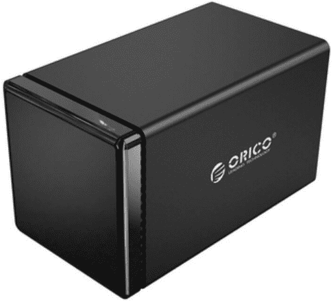 Orico NS400RU3 HDD kućište, vanjsko, 4x 8,89 cm, USB 3.0 UASP, Raid, vanjsko napajanje, crno (NS400RU3-EU-BK-BP)