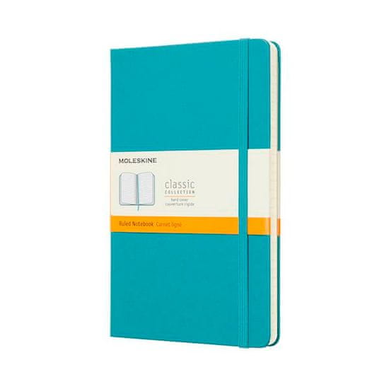 Moleskine bilježnica, L, crte, tvrdi uvez, plava