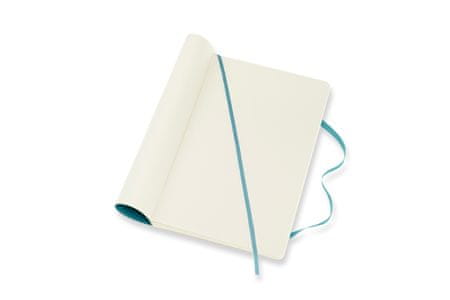 bilježnica, L, bez linija, meki uvez, plava
