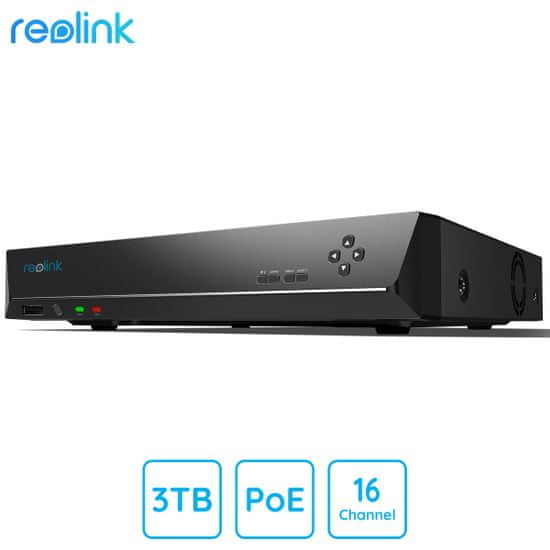 Reolink RLN16-410-3T NVR jedinica za snimanje, do 16 kamera, 3TB, PoE