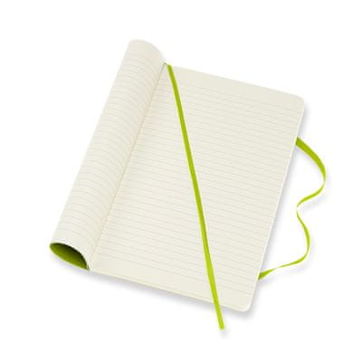 bilježnica, L, prugasta, meki uvez, zelena