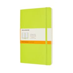 Moleskine bilježnica, L, prugasta, meki uvez, zelena