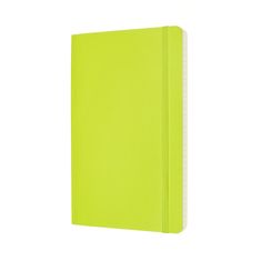 Moleskine bilježnica, L, prugasta, meki uvez, zelena