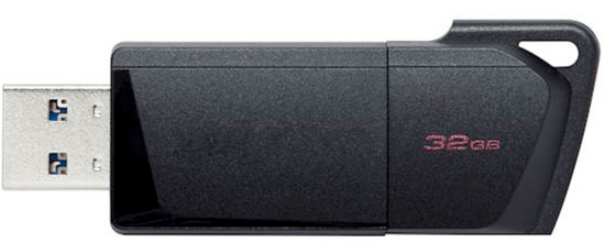 Kingston DataTraveler Exodia M USB stick, 32 GB, 3.2 Gen 1, klizni priključak, crni (DTXM/32GB)