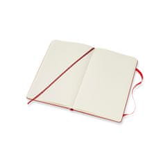 Moleskine bilježnica, L, točkice, tvrdi uvez, crvena