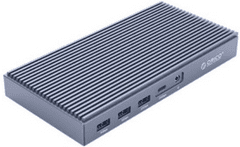 Orico TB3 priključna stanica, USB-C, 2x M.2 NVMe, 4x USB 3.1, DP, RJ45, siva (TB3-S2-EU-GY-BP)