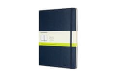 Moleskine bilježnica, XL, bez linija, tvrdi uvez, tamno plava