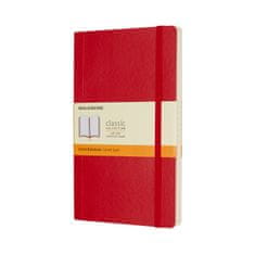 Moleskine bilježnica, L, prugasta, meki uvez, crvena