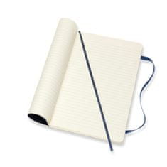 Moleskine bilježnica, L, s crtama, meki uvez, tamnoplava