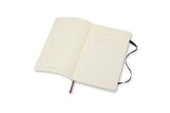 Moleskine džepna bilježnica, s crtama, meki uvezi, antracit