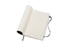 Moleskine džepna bilježnica, s crtama, meki uvezi, antracit