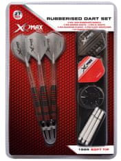 XQ-MAX Soft Tip rezervne strelice, metalne, s plastičnim vrhom, 18 g, 3/1