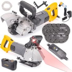 Powermat Rezač žljebova za vodene zidove od 3000 W sa laserom od 133 mm