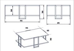 Woody Fashion Stolić POLKA, Polka - White