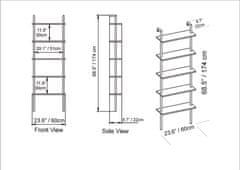 Woody Fashion Polica za knjige FRANCES