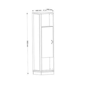 Woody Fashion Ormarić, Orah, Roll - Walnut