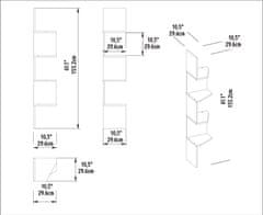 Woody Fashion Zidna polica, Desaldo - Walnut