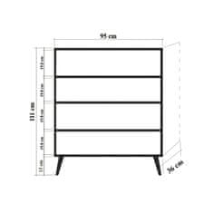 Woody Fashion Višenamjenski ormarić, Sonoma hrast, MULTİLÜX-731